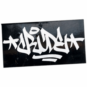 Cride wanted street sticker
