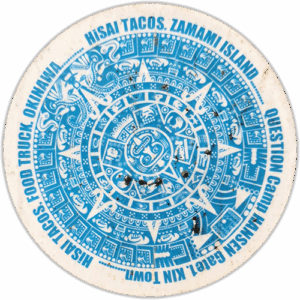 Hisai Tacos wanted street sticker