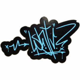 Graffiti tag wanted street sticker