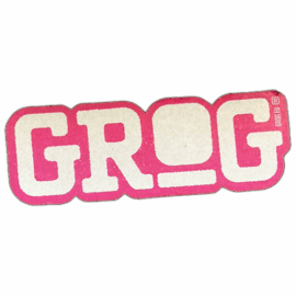 GROG wanted street sticker.