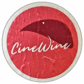 Cine Wine wanted street sticker