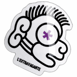 L'extravgante wanted street sticker