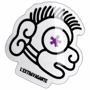 L'extravgante wanted street sticker