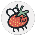 strawberry fly wanted street sticker