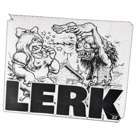 LERK wanted street sticker