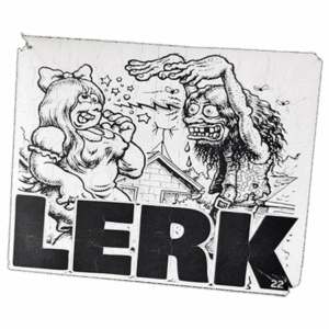 LERK wanted street sticker