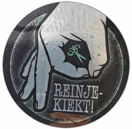 Reinjekiekt wanted street sticker