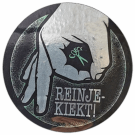 Reinjekiekt wanted street sticker