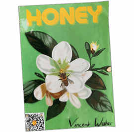 Vincent Water wanted street sticker