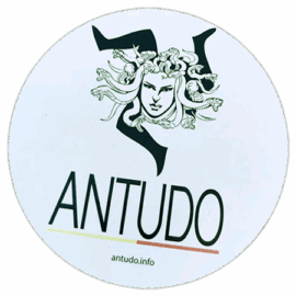 Antudo wanted street sticker
