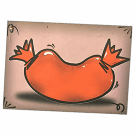 Wurst wanted street sticker