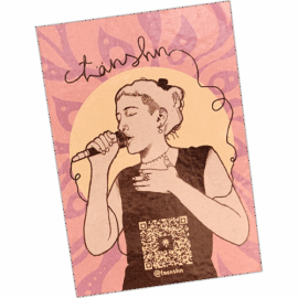 Tänshn wanted street sticker