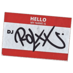DJ Rolxx wanted street sticker