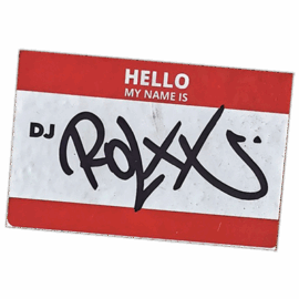DJ Rolxx wanted street sticker