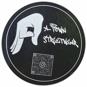Town streetwear wanted sticker