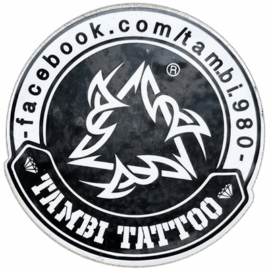 Tambi Tattoo wanted sticker