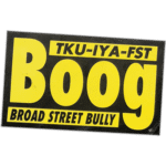 Boog wanted street sticker