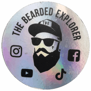 Bearded Explorer wanted street sticker