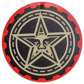 OBEY wanted street sticker