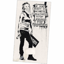 Unknown wanted street sticker