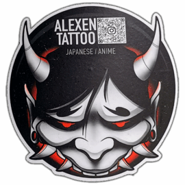 Alexen Tattoo wanted street sticker