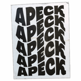 APECK wanted street sticker