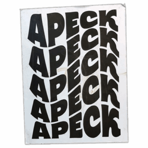 APECK wanted street sticker