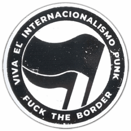 Antifa wanted street sticker