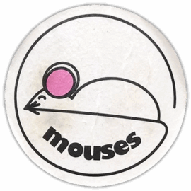Mouses wanted street sticker