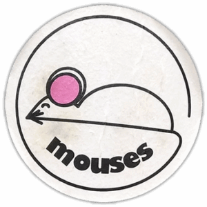Mouses wanted street sticker