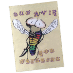 Buď Kvir wanted street sticker
