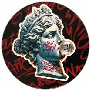 Vean tattoo wanted sticker spotted in Prešov in 2025