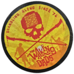 The Walking Dads wanted street sticker