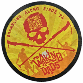 The Walking Dads wanted street sticker
