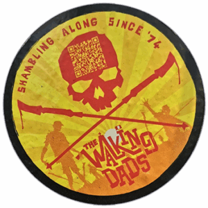 The Walking Dads wanted street sticker