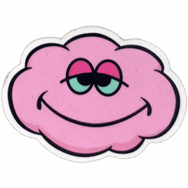 "Cloud" wanted street sticker