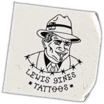 Lewis 9ines wanted street sticker