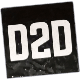 D2D wanted street sticker
