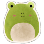 Frog wanted street sticker