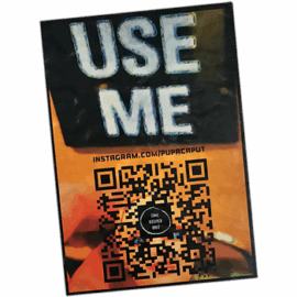 Pupa Caput wanted street sticker