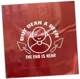 Buy Dean a Beer wanted street sticker