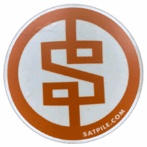Satpile wanted street sticker
