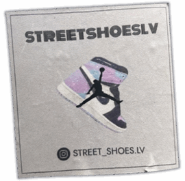 Street shoes lv wanted street sticker