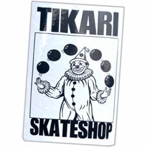 Tikari Skateshop wanted street sticker