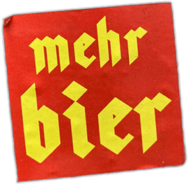 Mehr Bier wanted street sticker
