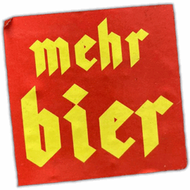 Mehr Bier wanted street sticker