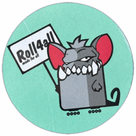 Roll4All wanted street sticker
