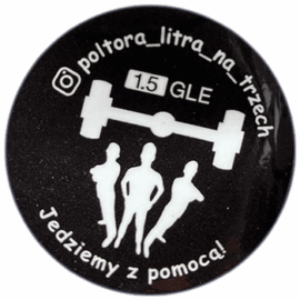 Poltora litra na trzech wanted street sticker