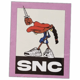 SNC wanted street sticker