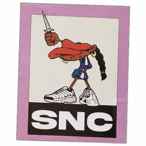 SNC wanted street sticker